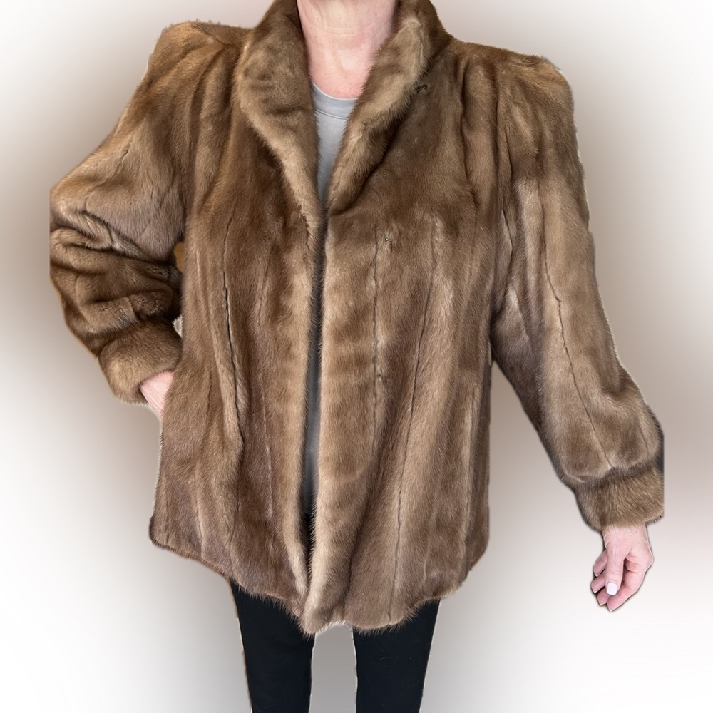 Vintage Mink Swing Coat size 8